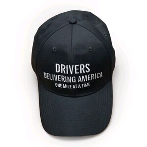Drivers Delivering America One Mile At A Time Black Baseball Cap Flying J Pilot
